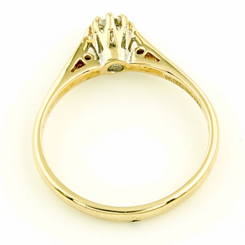 9ct Gold Diamond 25pt Solitaire Ring Size L